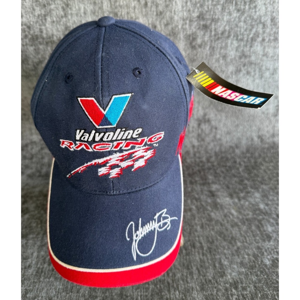 Vintage 2002 Johnny Benson Valvoline Racing NASCAR Hat NWT Checkered Flag 10 CaP